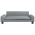 Cama para perros de tela gris claro 90x53x30