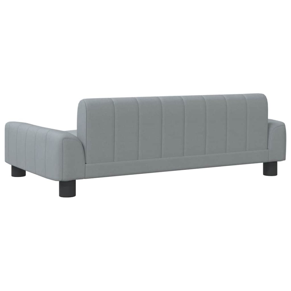 Cama para perros de tela gris claro 90x53x30
