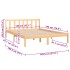 Estructura de cama sin colchón madera maciza 140x190
