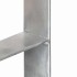Anclajes de valla 6 uds acero galvanizado plateado 12x6x60