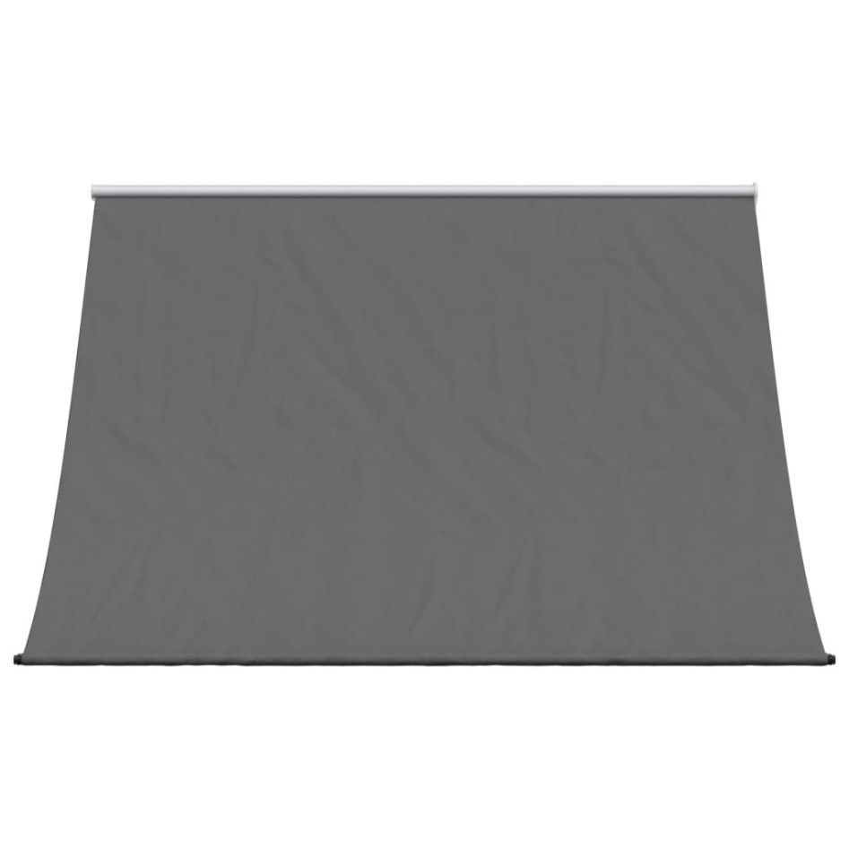 Toldo retráctil de tela y acero gris antracita 250x150