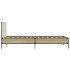 Estructura cama madera ingeniería metal roble Sonoma 90x200