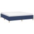 Estructura de cama de tela azul 160x200