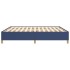Estructura de cama de tela azul 160x200