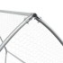 Conejera acero galvanizado plateado 100x105x120