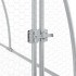 Conejera acero galvanizado plateado 100x105x120