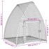 Conejera acero galvanizado plateado 100x105x120