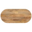 Tablero de mesa ovalado madera maciza de mango 100x40x3,8 cm