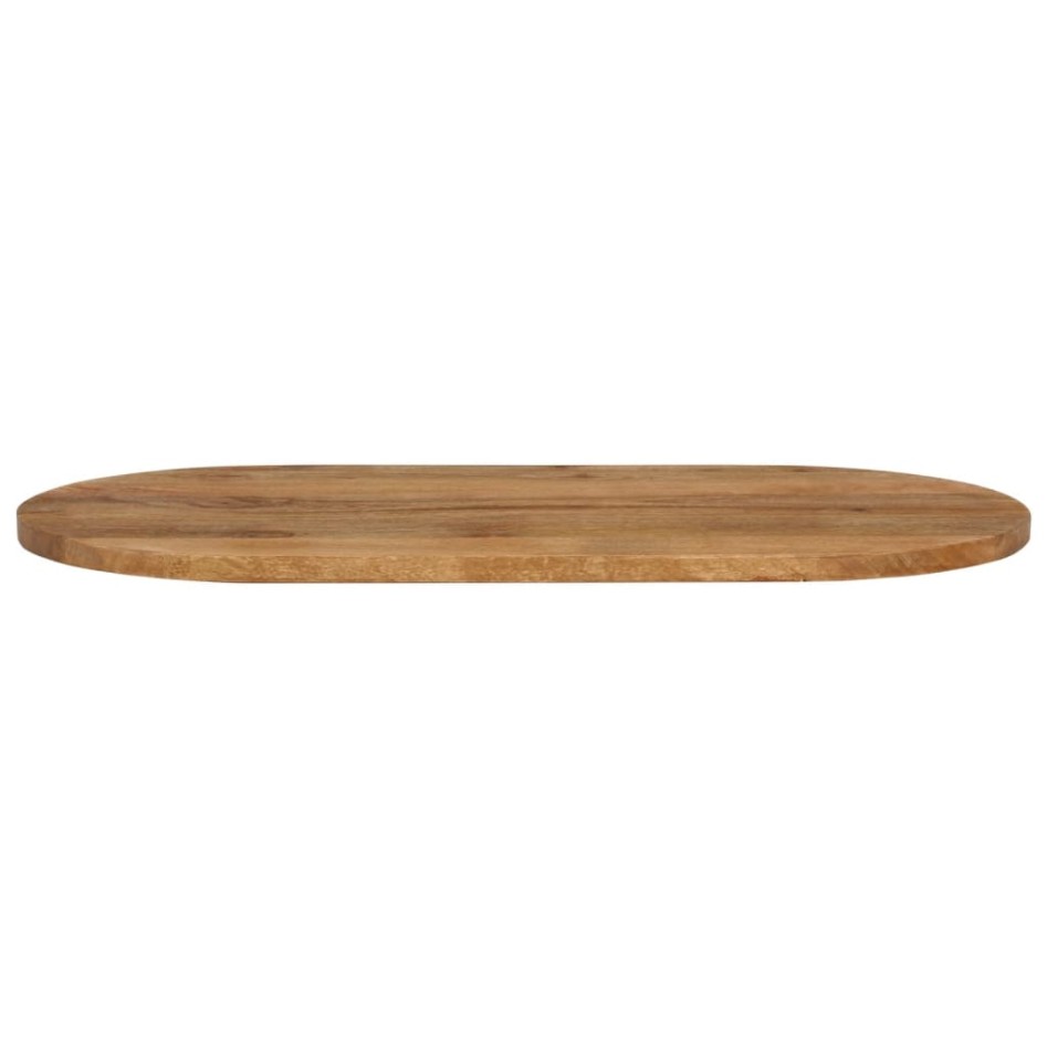 Tablero de mesa ovalado madera maciza de mango 110x40x3,8