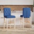 Taburetes altos 2 uds madera maciza de caucho y