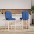Taburetes altos 2 uds madera maciza de caucho y