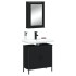 Juego de muebles de baño 2 pzas madera contrachapada