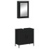Juego de muebles de baño 2 pzas madera contrachapada