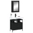 Juego de muebles de baño 2 pzas madera contrachapada