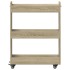 Armario con ruedas madera ingeniería roble Sonoma 60x22x79