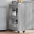 Armario con ruedas madera ingeniería gris Sonoma 60x22x79