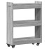 Armario con ruedas madera ingeniería gris Sonoma 60x22x79