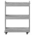 Armario con ruedas madera ingeniería gris Sonoma 60x22x79