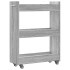 Armario con ruedas madera ingeniería gris Sonoma 60x22x79