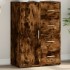 Aparador de madera de ingeniería roble ahumado 60x31x84