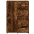 Aparador de madera de ingeniería roble ahumado 60x31x84