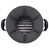 Cocina de leña para camping metal negro 36x26x22,5