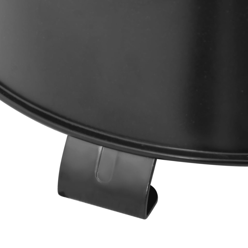 Cocina de leña para camping metal negro 36x26x22,5