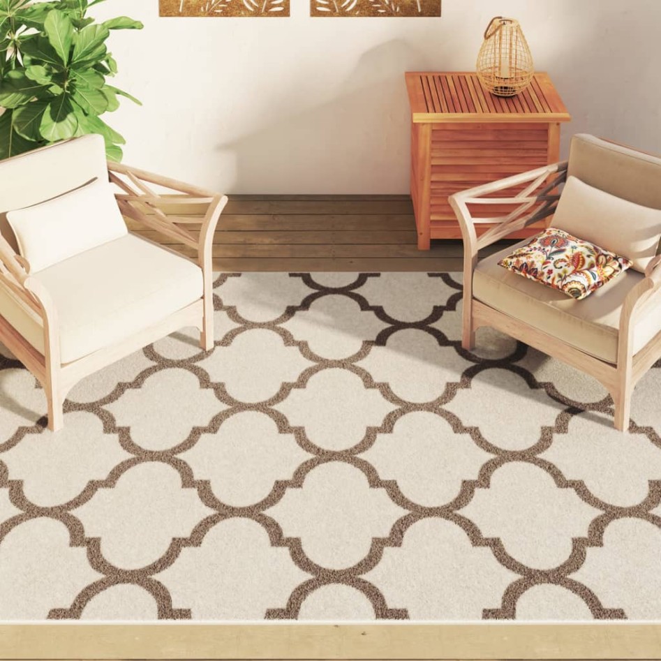 Alfombra interior exterior antideslizante pelo corto 160x230