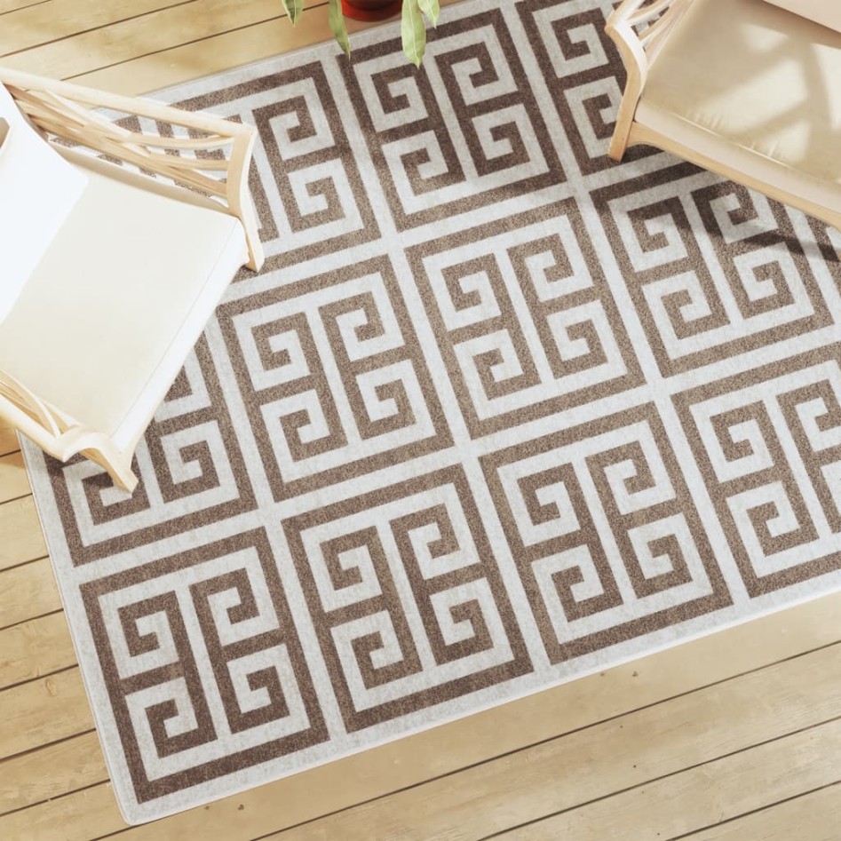 Alfombra interior exterior antideslizante pelo corto 160x230