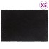 Felpudos 5 unidades fibra de coco negro 40x60