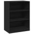 Armario de madera de ingeniería negro 77x48x102