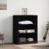 Armario de madera de ingeniería negro 77x48x102