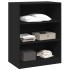 Armario de madera de ingeniería negro 77x48x102
