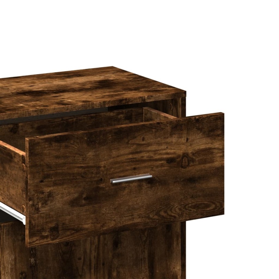 Armario almacenaje madera ingeniería roble ahumado