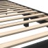 Estructura de cama madera de ingeniería y metal negra 75x190