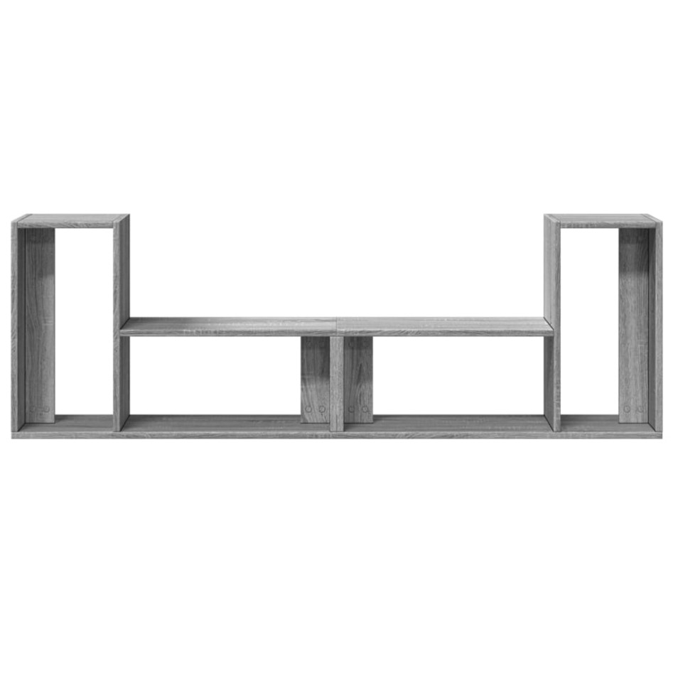 Muebles de TV 2 uds madera ingeniería gris Sonoma 75x30x50