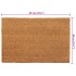 Felpudos 5 unidades fibra de coco natural 40x60