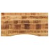 Tablero escritorio con curva madera mango rugosa 120x60x2,5