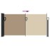 Toldo lateral retráctil gris taupe 100x300