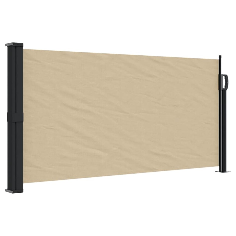 Toldo lateral retráctil beige 100x500