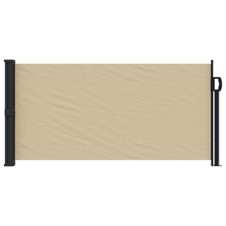 Toldo lateral retráctil beige 100x500
