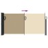 Toldo lateral retráctil beige 100x500