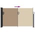 Toldo lateral retráctil gris taupe 120x500