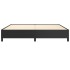 Estructura de cama de cuero sintético negro 200x200