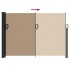 Toldo lateral retráctil gris taupe 140x300