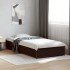 Estructura de cama madera de ingeniería y metal negro 90x200
