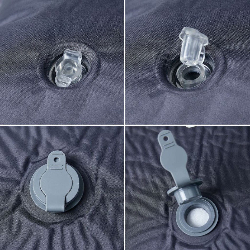 Colchón de camping autoinflable con con almohada 1 persona