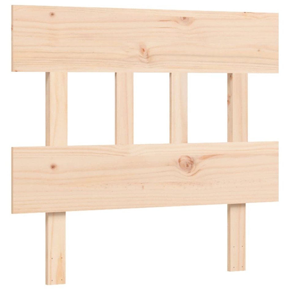 Estructura de cama con cabecero madera