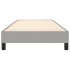 Estructura de cama sin colchón tela gris claro 80x200