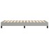 Estructura de cama sin colchón tela gris claro 80x200